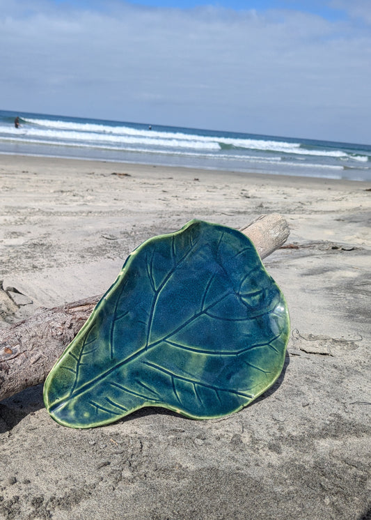 Ceramic Fiddle Leaf Fig Plate